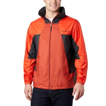 Columbia Muške Jakne - Point Park Windbreaker Crvene Tamno Sive | KRFN-61547